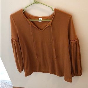 Burnt orange blouse